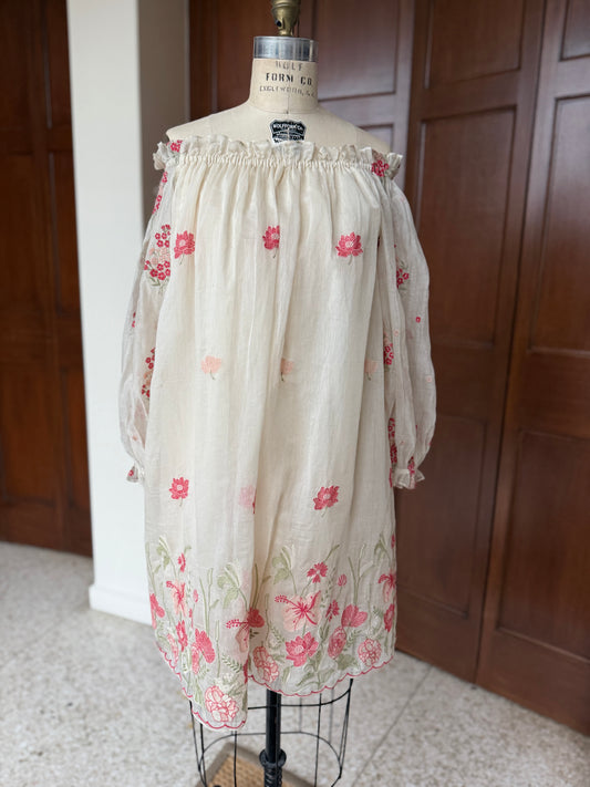 Marine Dress — Coral Bloom